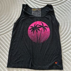 Aviator nation palm tree festival tank top xl